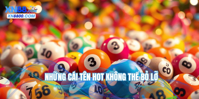 Những cái tên hot không thể bỏ lỡ